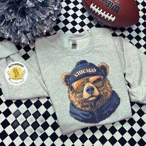 Chicago bears Football Spirit Animal Game Day Outfit Shirt Sweatshirt Retro